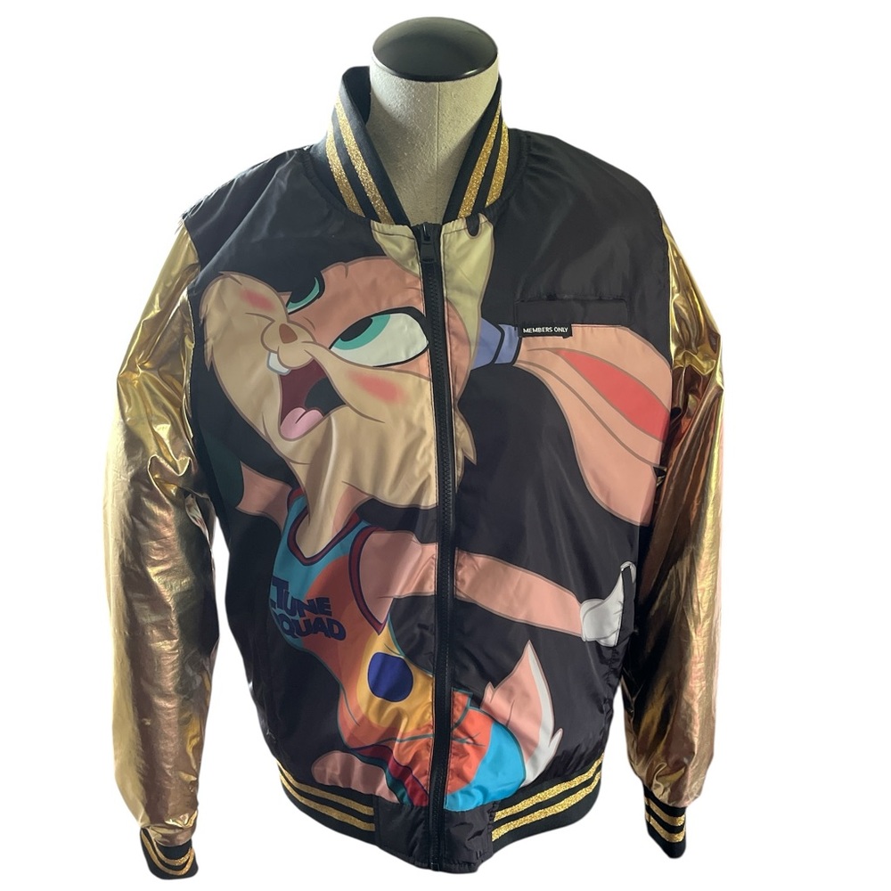 Members Only Womens Multicolor Space Jam A New Legacy Jacket Size XL